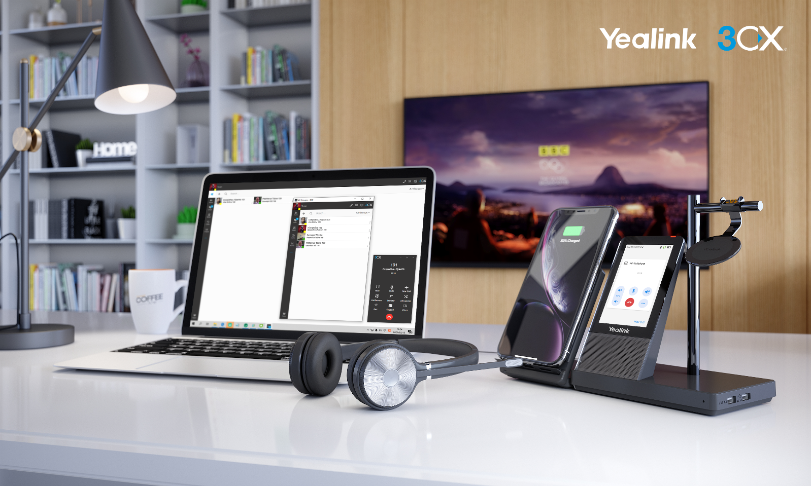 Yealink объявляет об интеграции 3CX с беспроводной гарнитурой WH6X DECT