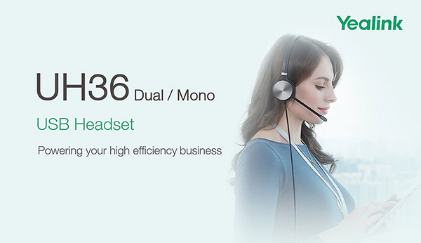 Yealink представляет новую USB-гарнитуру UH36 Dual / Mono